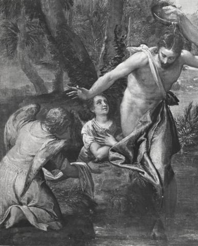 Freeman, John R. and Co. — Caliari Paolo - sec. XVI - Cristo battezzato e angeli — particolare